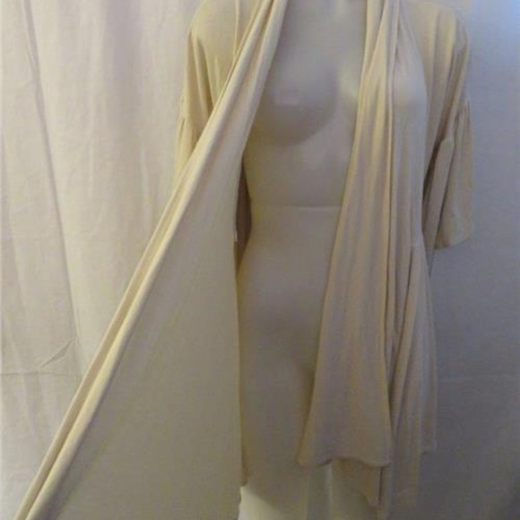 WOMENS RACHEL PALLEY CREAM CARDIGAN RUFFLED M - Picture 2 of 5